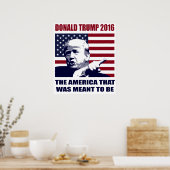 Donald Trump 2016 für Präsident Poster (Küche)