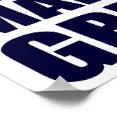 Donald Trump 2016 für Präsident Poster (Ecke)