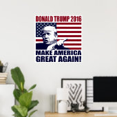 Donald Trump 2016 für Präsident Poster (Heimbüro)
