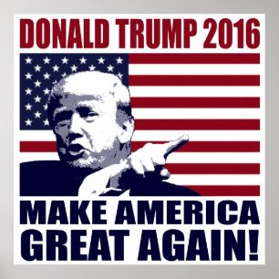 Donald Trump 2016 für Präsident Poster