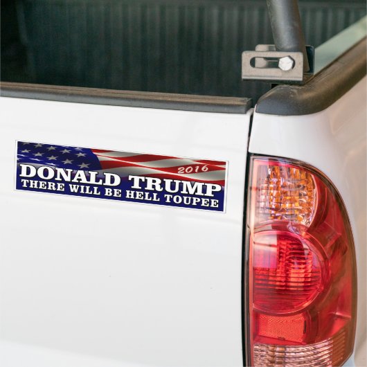 Donald Trump 2016 "HölleToupee " Autoaufkleber (Auf Lkw)