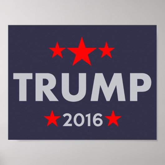 Donald Trump 2016 Poster (Vorne)