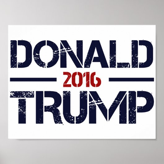 Donald Trump 2016 Poster (Vorne)