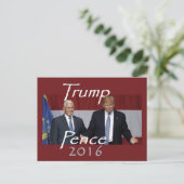 Donald TRUMP 2016 Postkarte (Stehend Vorderseite)