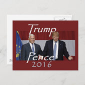 Donald TRUMP 2016 Postkarte (Vorne/Hinten)