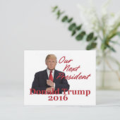 Donald TRUMP 2016 Postkarte (Stehend Vorderseite)