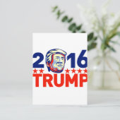 Donald Trump 2016 Präsident Retro Postkarte (Stehend Vorderseite)