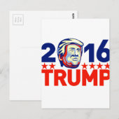 Donald Trump 2016 Präsident Retro Postkarte (Vorne/Hinten)