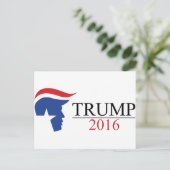 Donald Trump 2016 Präsidentschaftslogos Postkarte (Stehend Vorderseite)