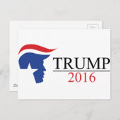 Donald Trump 2016 Präsidentschaftslogos Postkarte (Vorne/Hinten)