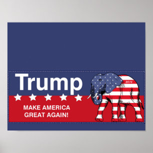 Donald Trump 2016 Republikaner Poster
