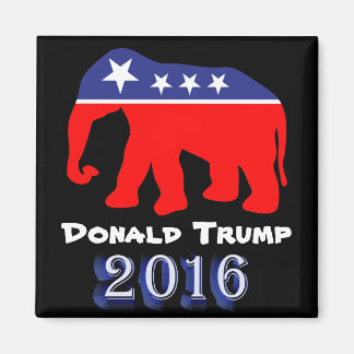 Donald Trump 2016 - Roter, Weißer & Blauer Elefant Magnet