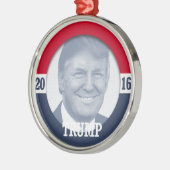 Donald Trump 2016 Silbernes Ornament (Links)