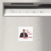 Donald TRUMP 2016 Square Magnet (In Situ (Geschirrspüler))
