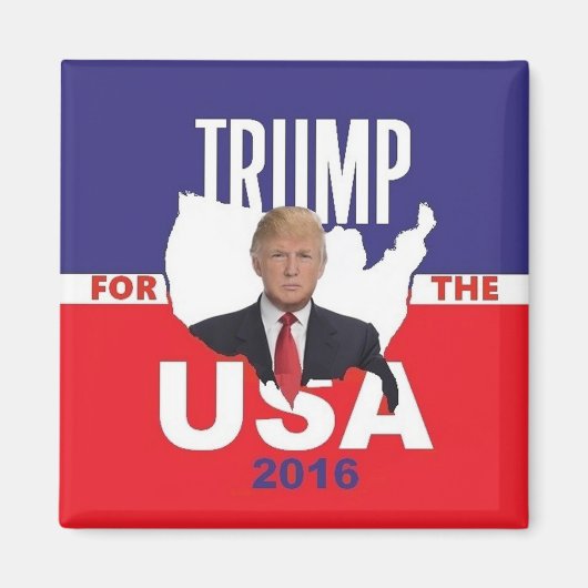 Donald TRUMP 2016 Square Magnet (Vorne)