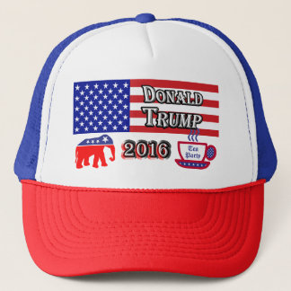 Donald Trump 2016 - Tee-Party - Elefant Truckerkappe