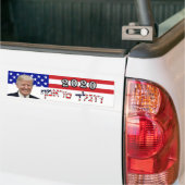 Donald Trump 2020 auf Hebräer - US-Flagge Autoaufkleber (Auf Lkw)