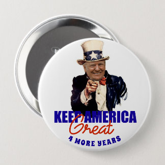 DONALD TRUMP 2020 BEHALTE AMERIKA GROSS BUTTON