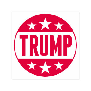 Donald Trump 2020 Button Red Stars Permastempel