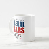 Donald Trump 2020, der meine Schale LIBERALE RISSE Kaffeetasse (Vorderseite Links)