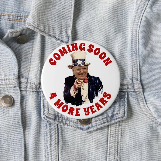 DONALD TRUMP 2020 IN KÜRZE 4 JAHRE BUTTON (Beispiel)