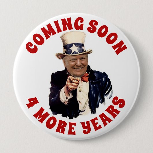 DONALD TRUMP 2020 IN KÜRZE 4 JAHRE BUTTON (Vorderseite)