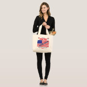 Donald Trump 2020 - Jumbo Tote Bag Jumbo Stoffbeutel (Vorderseite (Model))