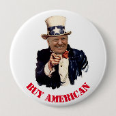 DONALD TRUMP 2020 KAUFEN AMERIKANER BUTTON (Vorderseite)