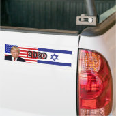 Donald Trump 2020 - US/Israel-Flaggen Autoaufkleber (Auf Lkw)