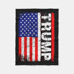 Donald Trump 2020 Vintage US-Flagge T-Shirts Fleecedecke
