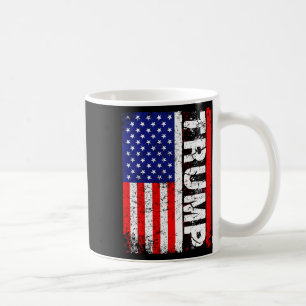 Donald Trump 2020 Vintage US-Flagge T-Shirts Kaffeetasse