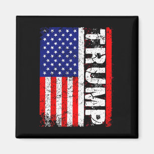 Donald Trump 2020 Vintage US-Flagge T-Shirts Magnet