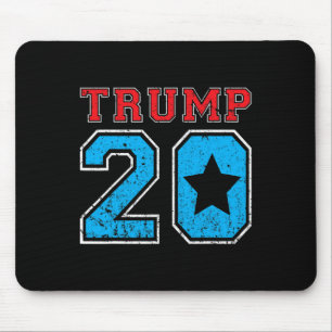 Donald Trump 2020 Wahl Vintage-Fußballtrikot Mousepad