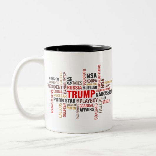 Donald Trump 2020 Zweifarbige Tasse (Links)
