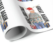 DONALD TRUMP 2022 CHRISTMAS WRAPPING PAPER GESCHENKPAPIER (Rolleneckpunkt)