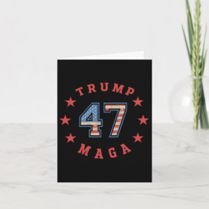 Donald Trump 2024 45 47 Mega Vintage amerikanische Karte