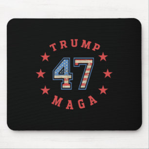 Donald Trump 2024 45 47 Mega Vintage amerikanische Mousepad