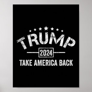 Donald Trump 2024: Amerika zurück am 4. Juli El Poster