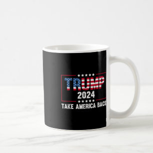 Donald Trump 2024: Amerika zurück Vintag Kaffeetasse