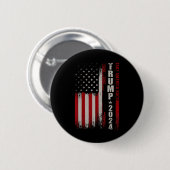 Donald Trump 2024: Amerikas Fahne zurücknehmen Button (Vorne & Hinten)