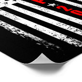 Donald Trump 2024: Amerikas Fahne zurücknehmen Poster (Ecke)