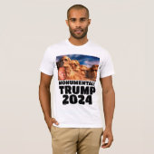 DONALD TRUMP 2024 AUF DEM RUSHMORE-T - SHIRT (Vorne ganz)