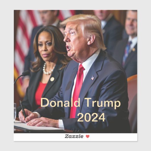 Donald Trump 2024 Aufkleber (Blatt)