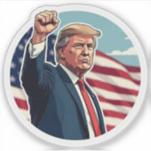 Donald Trump 2024 Aufkleber (Vorderseite)