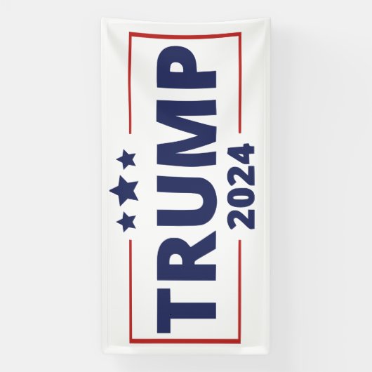 Donald Trump 2024 Banner (Vertikal)