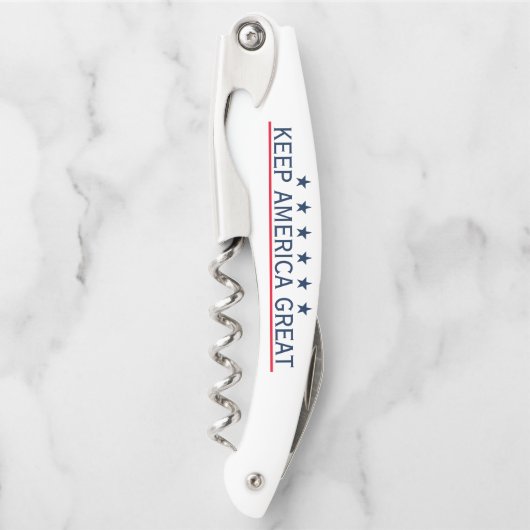 Donald Trump 2024 Behalte Amerika Großes Kellnermesser (Vorderseite)