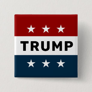 Donald Trump 2024 Classic Star Pinback Button