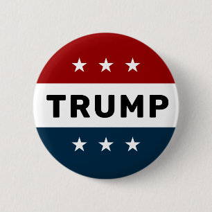 Donald Trump 2024 Classic Star Pinback Button