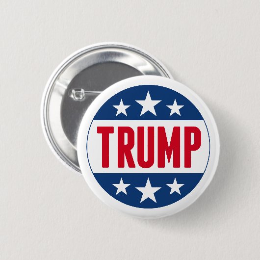 Donald Trump 2024 Classic Star Red Blue Button (Vorne & Hinten)