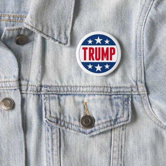 Donald Trump 2024 Classic Star Red Blue Button (Beispiel)